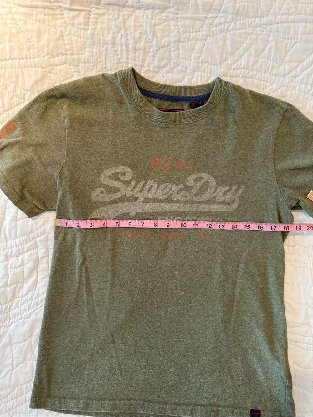 Superdry Olive Green Hem Tag Tee - Picture 8 of 9